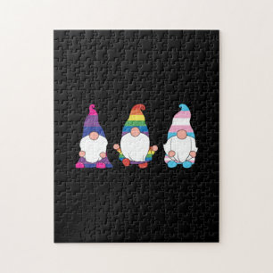 Puzzle Gnome LGBTQ Bisexual Transexuel Ally