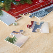 Puzzle Gnome Truck Christmas Tree (Côté)