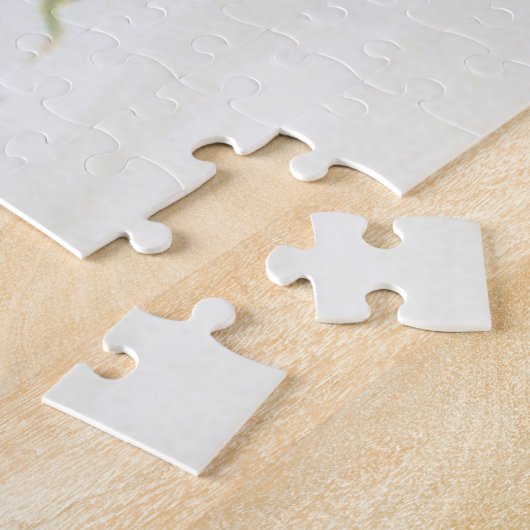 Puzzle Gnomes sweeping snow with a broom (Côté)