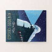 Puzzle "Go by rail" New York - Chicago (Horizontal)