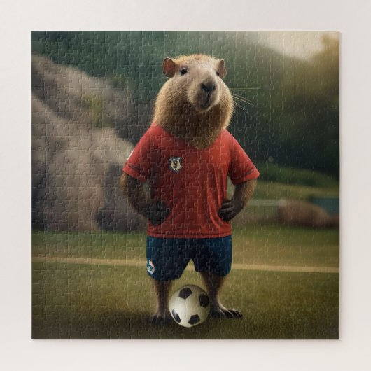 Puzzle "Goal-Scoring Capybara : The Ultimate Soccer Star (Vertical)