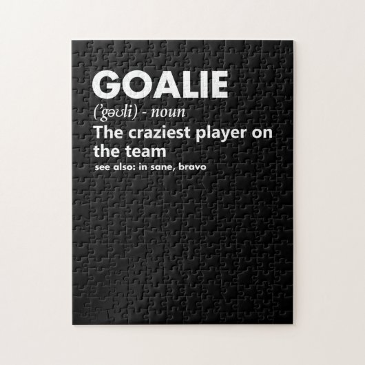 Puzzle Goalie Goalkeeper Définition Football Hockey (Vertical)