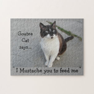 Puzzle Goatee Chat Moustache vous...