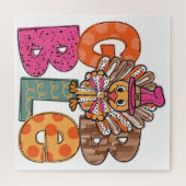 Puzzle Gobble Funny Thanksgiving diner Dîner amusant Enfa (Horizontal)
