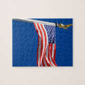 Puzzle God Bless America, American Flag, (Horizontal)