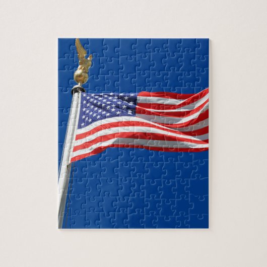 Puzzle God Bless America, American Flag, (Vertical)