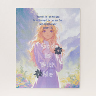 Puzzle God is With Me - Christian Vintage Retro Anime