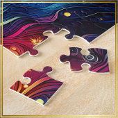 Puzzle Goddess Head or round Planètes dans les cheveux Dé