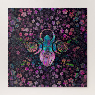 Puzzle Goddess Triple moon with triskele