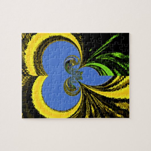 Puzzle Gold Blue (Horizontal)