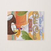 Puzzle Gold Coast, Australie affiche de voyage (Horizontal)