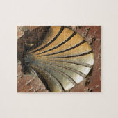 Puzzle Gold El Camino, panneau, chaussée, Leon, Espagne (Horizontal)