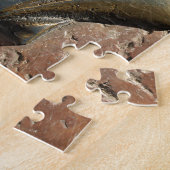 Puzzle Gold El Camino, panneau, chaussée, Leon, Espagne (Côté)