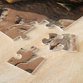 Puzzle Gold El Camino, panneau, chaussée, Leon, Espagne (Côté)