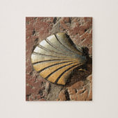 Puzzle Gold El Camino, panneau, chaussée, Leon, Espagne (Vertical)