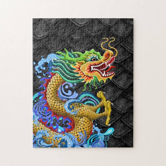 Puzzle Gold et Green Dragon (Vertical)