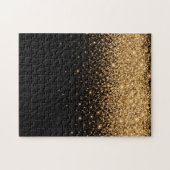 Puzzle Gold Glitter Sparkle Elegant Luxury Texture        (Horizontal)