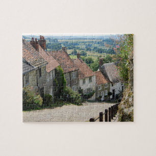 Puzzle Gold Hill, Shaftesbury, Dorset, Angleterre