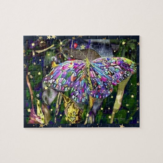 Puzzle Gold Leaf  Butterfly (Horizontal)
