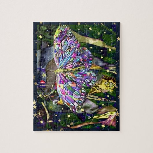 Puzzle Gold Leaf  Butterfly (Vertical)