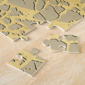 Puzzle Gold Marbling : Grunge Texture Design (Côté)