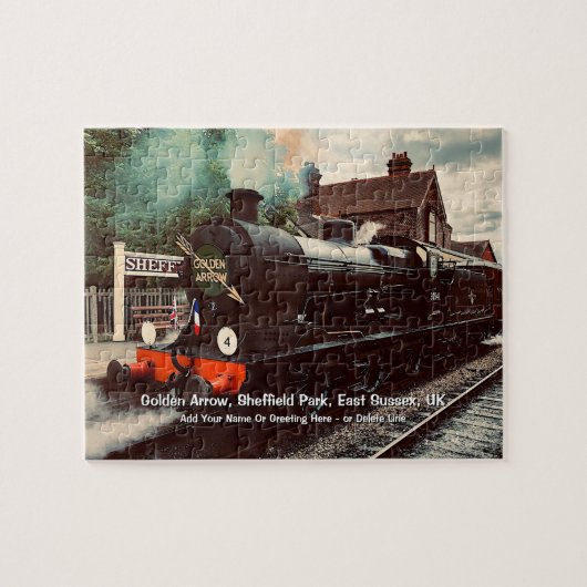 Puzzle Golden Arrow Sheffield Park UK - Ajouter un nom (Horizontal)