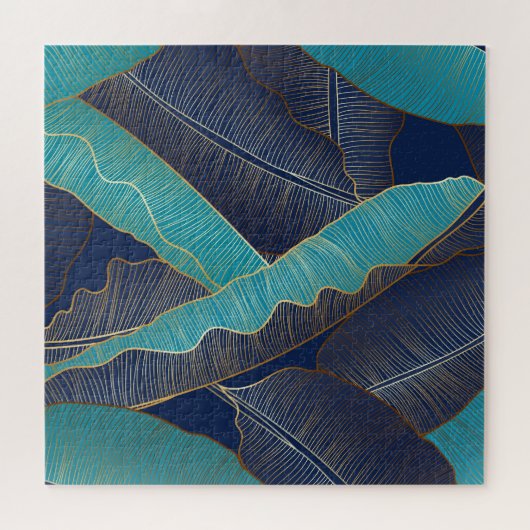 Puzzle Golden Banana Leaf : Motif de luxe. (Horizontal)