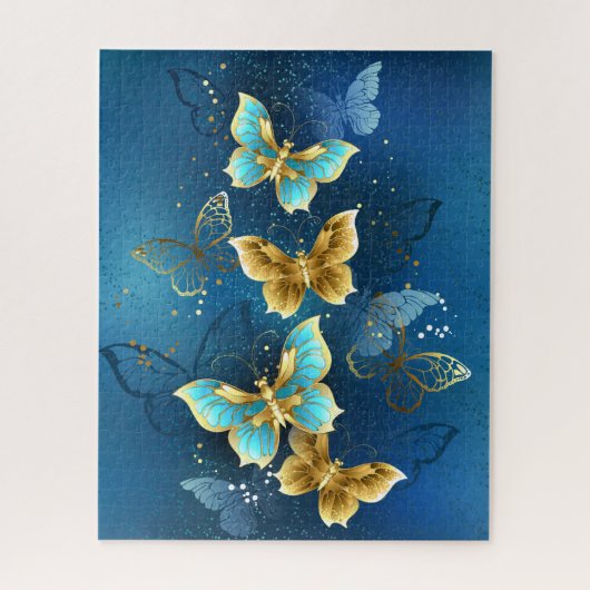 Puzzle Golden butterflies (Vertical)