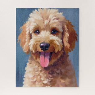 Puzzle Golden Doodle   Peinture aquarelle chien animal de