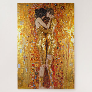 Puzzle "Golden Embrace" Précieux et indestructible