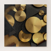 Puzzle Golden Geometry Luxury Abstrait (Horizontal)