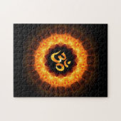 Puzzle Golden Mandala with OM (Horizontal)
