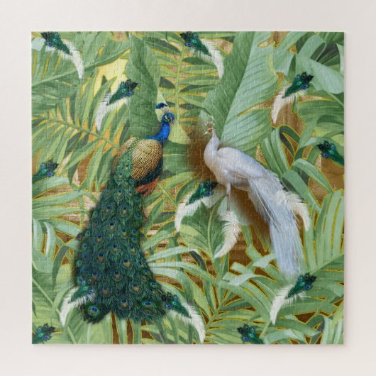 Puzzle Golden Peacock Temple Dreams (Vertical)
