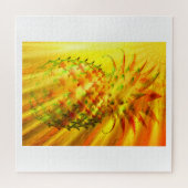 Puzzle Golden Rays Passing Through A Large Pineapple (Horizontal)