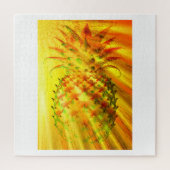 Puzzle Golden Rays Passing Through A Large Pineapple (Vertical)