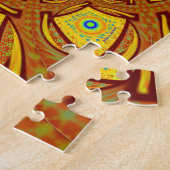 Puzzle Golden Red Africain couleurs asiatiques (Côté)