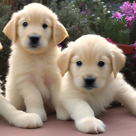 Puzzle Golden Retreiver Puppies Jigsaw