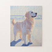 Puzzle Golden Retriever à la Plage (Vertical)