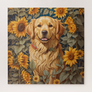 Puzzle Golden Retriever Chien Dans Le Terrain De Tourneso