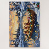 Puzzle Golden Retriever Christmas Boat Holiday (Vertical)