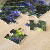 Puzzle Golden retriever dans les capots bleus (Côté)
