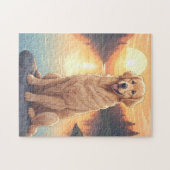 Puzzle Golden Retriever dog (Horizontal)