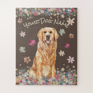 Puzzle Golden Retriever moyen chien brun