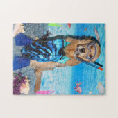 Puzzle Golden retriever Snorkeler (Horizontal)