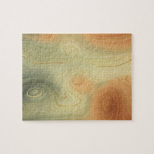 Puzzle Golden Strata   Pêche Brûlée Orange Vert Agate
