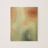 Puzzle Golden Strata | Pêche Brûlée Orange Vert Agate (Vertical)