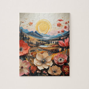 Puzzle Golden Valley Blossoms : Art de la nature de rêve