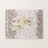 Puzzle Goldendoodle avec cheveux de longueur moyenne (Horizontal)