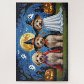Puzzle Goldendoodle Chiens Citrouille Halloween Funny (Vertical)