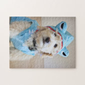 Puzzle Goldendoodle En Costume De Requin (Horizontal)